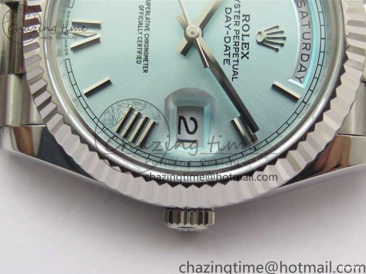 SS Dial 1:1 A2836 Tiffany SS Bracelet Maker Roman Date 40 Bp Blue Edition Day on Best 0412